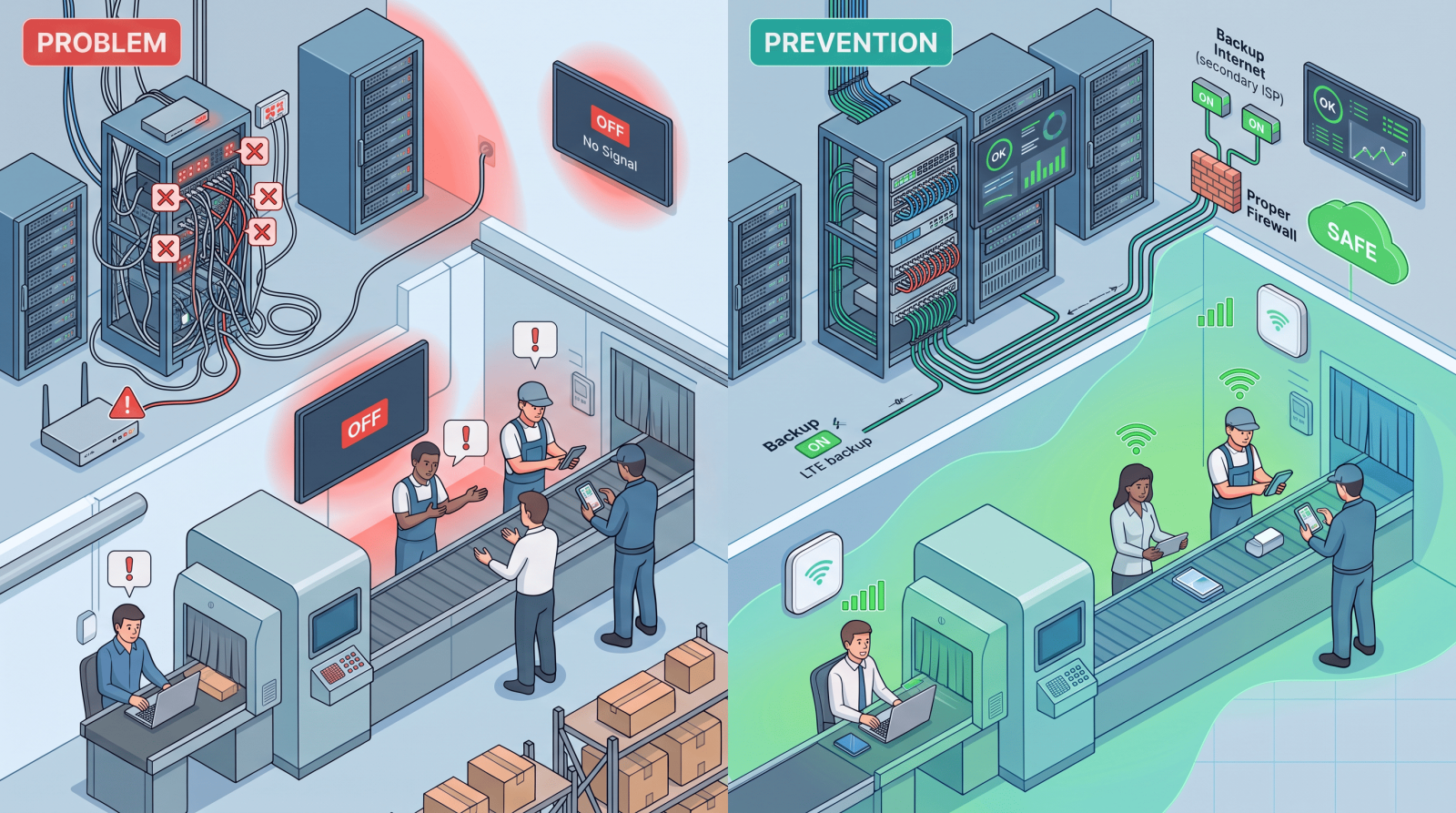 Why Does Your Company Network Keep Going Down? 7 Common Causes SMEs Overlook