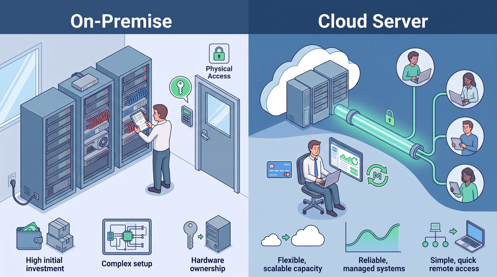 On-Premise vs Cloud Server: Which One Is Right for Your SME?